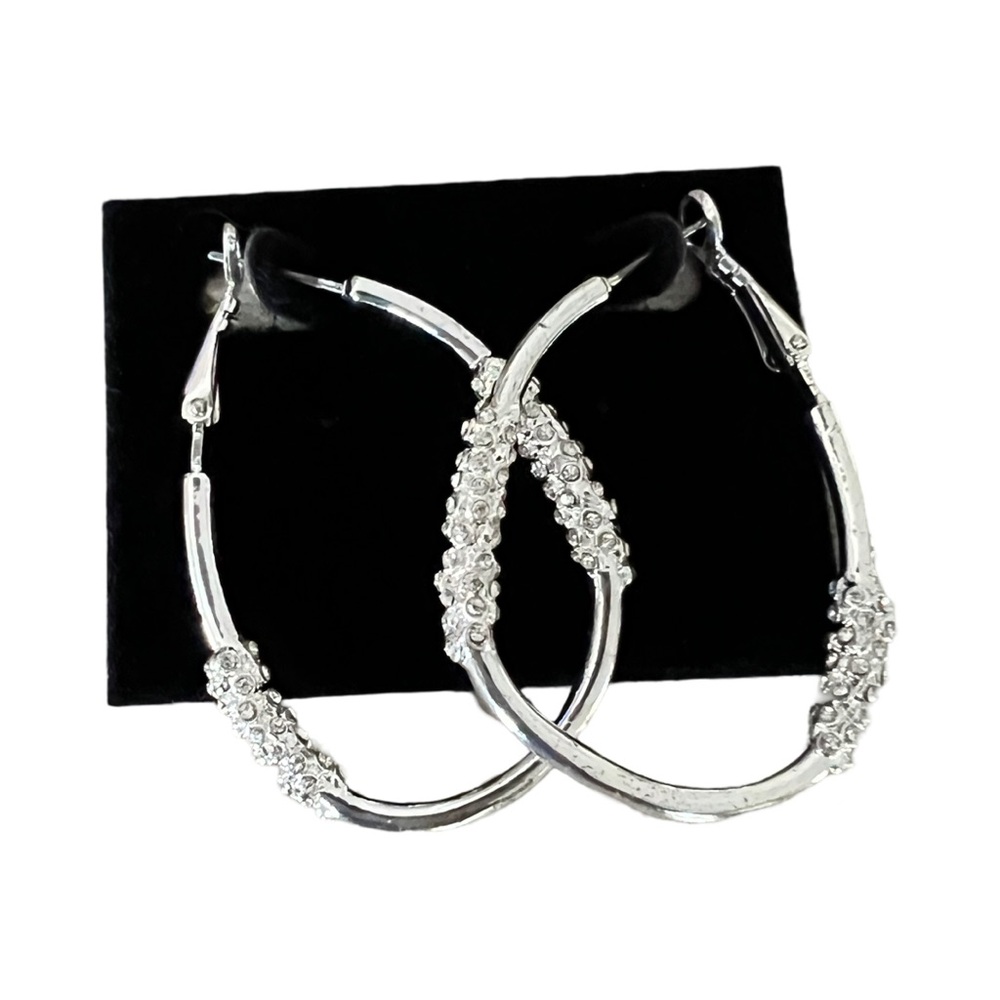 Elegant Silver Hoop Earrings